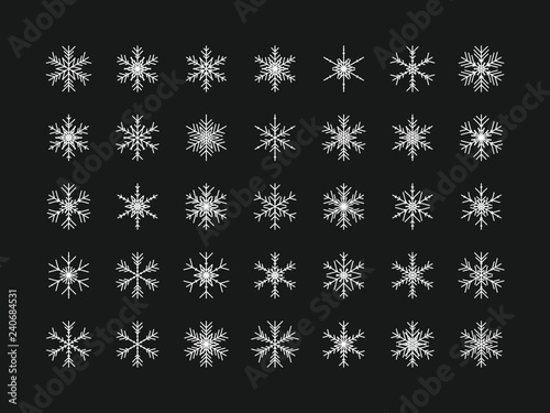 35 Einzigartige Schneeflocken
