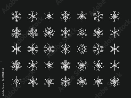 35 Einzigartige Schneeflocken