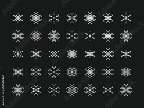 35 Einzigartige Schneeflocken