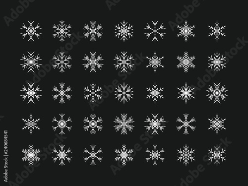 35 Einzigartige Schneeflocken