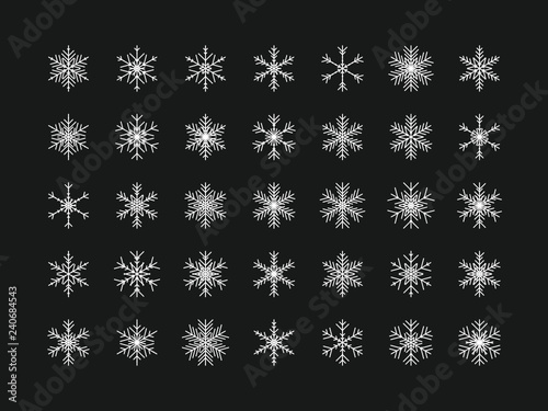 35 Einzigartige Schneeflocken
