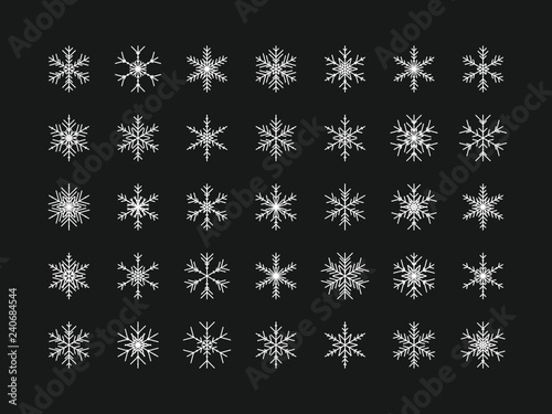 35 Einzigartige Schneeflocken