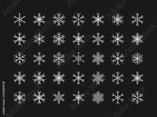 35 Einzigartige Schneeflocken