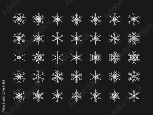 35 Einzigartige Schneeflocken
