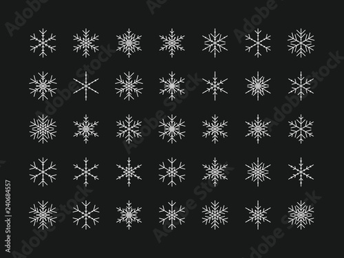 35 Einzigartige Schneeflocken