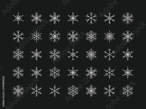 35 Einzigartige Schneeflocken
