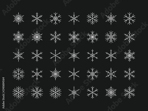 35 Einzigartige Schneeflocken