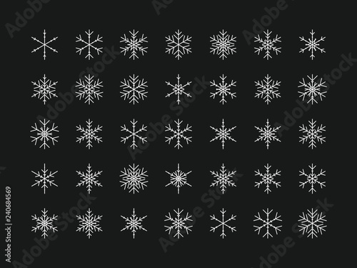 35 Einzigartige Schneeflocken