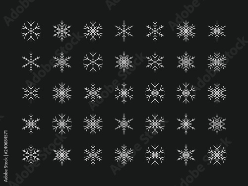 35 Einzigartige Schneeflocken