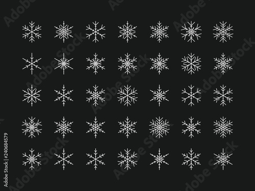 35 Einzigartige Schneeflocken