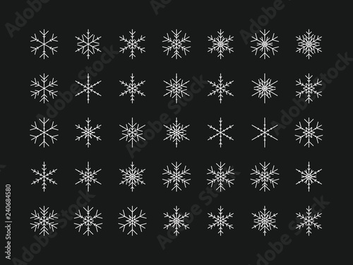35 Einzigartige Schneeflocken