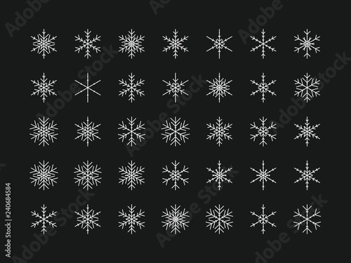 35 Einzigartige Schneeflocken