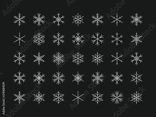 35 Einzigartige Schneeflocken