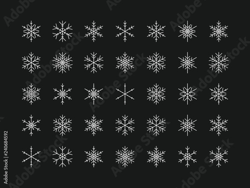 35 Einzigartige Schneeflocken