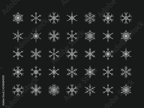 35 Einzigartige Schneeflocken