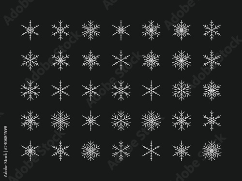 35 Einzigartige Schneeflocken