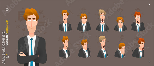 Man Character Expressions