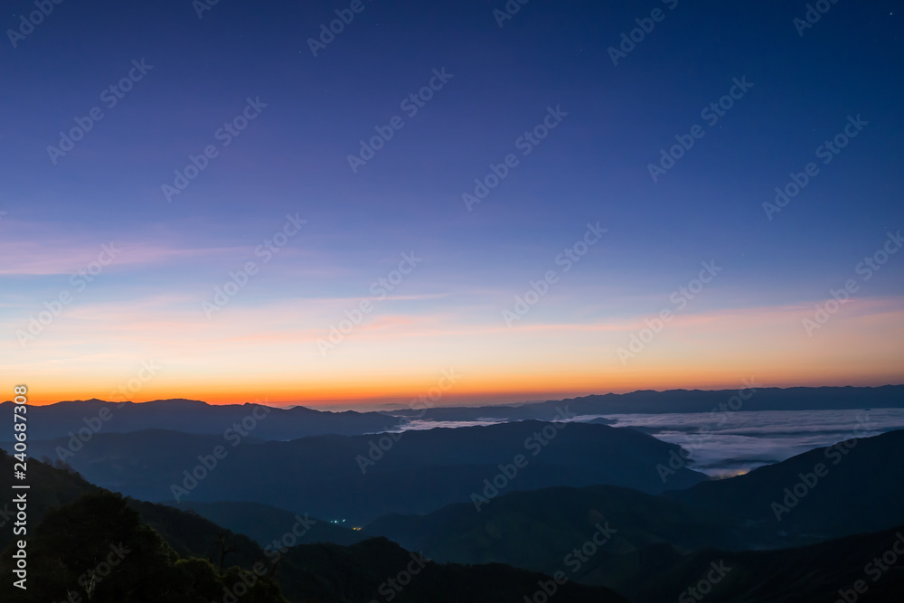 landscape Mountain with sunset in Nan Thailand landscape Mountain with sunset in Nan Thailand