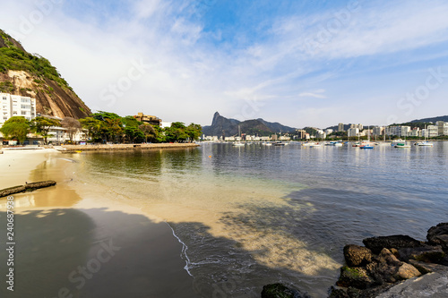 View of Urca Beach in Rio de Janeiro 