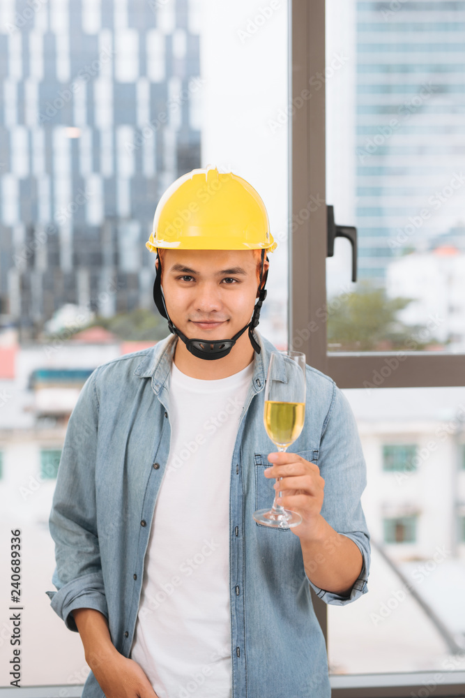 architects drinking champagne in the office architects drinking champagne in the office