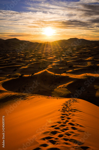 Magical sahara sunrise