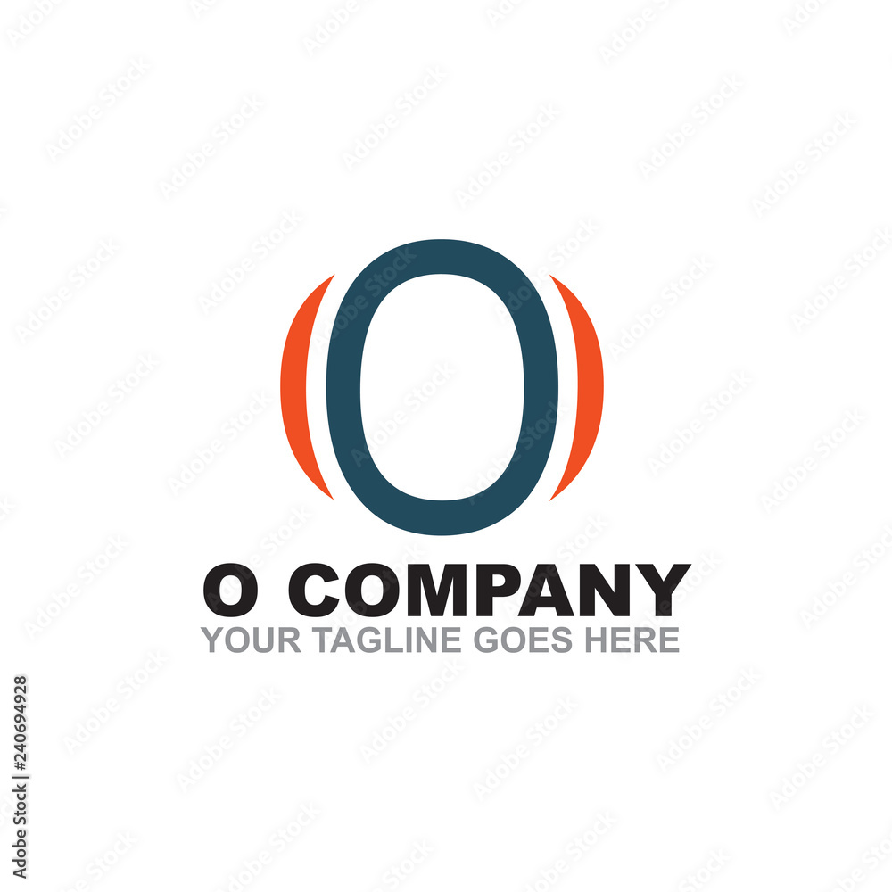 Fototapeta premium O letter logo design vector template