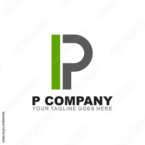 P letter logo design vector template