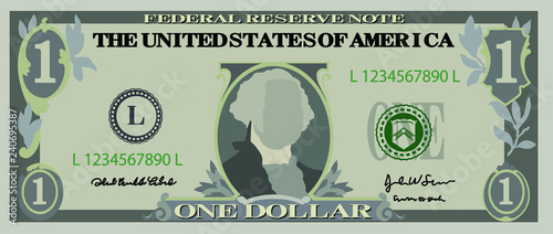 1 US dollar banknote