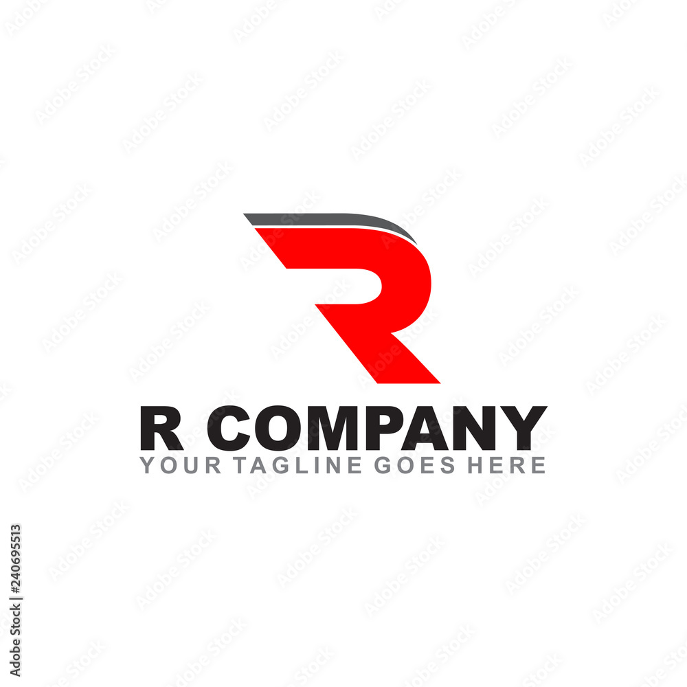R letter logo design vector template R letter logo design vector template