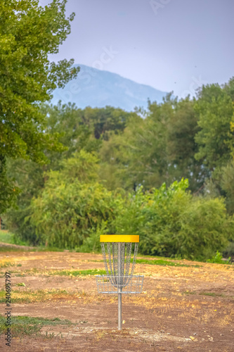 Frisbee golf course with scenic view in Provo Utah