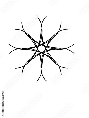 snowflake on white background