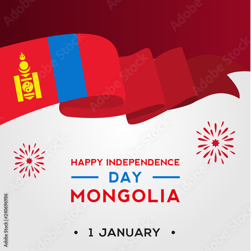 mongolia independence day vector design