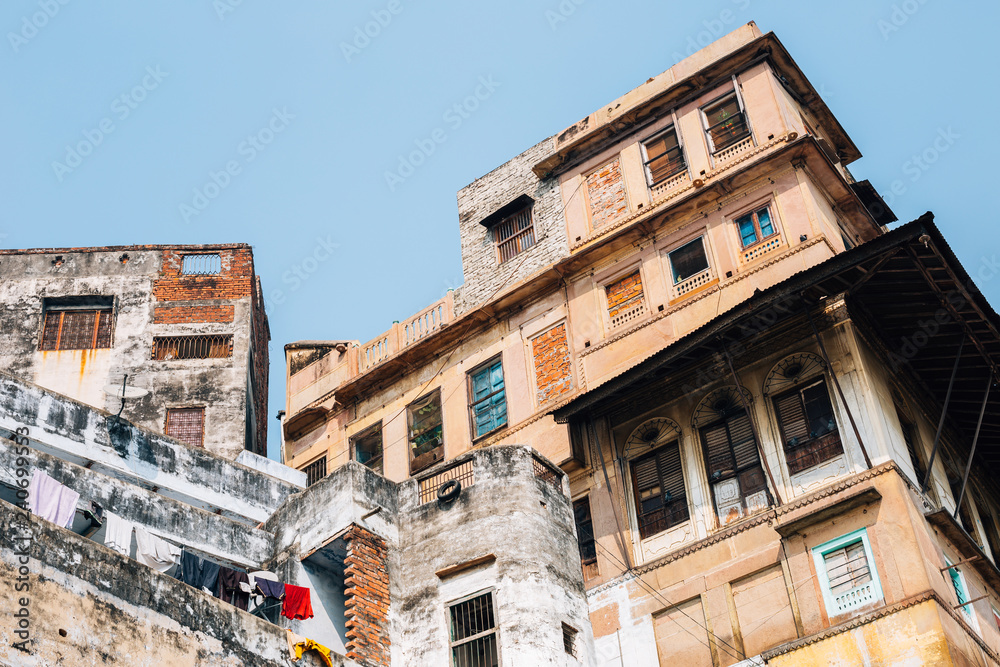 Old buildings in Varanasi, India