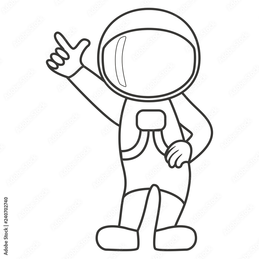 Dancing astronaut. Vector illustration Dancing astronaut. Vector illustration