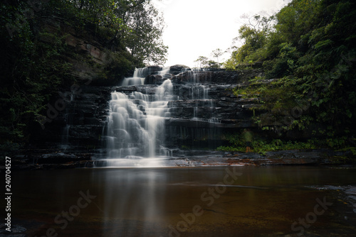 long exposure of a waterfall