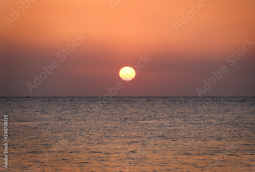 Fototapeta Naklejka Na Ścianę i Meble -  A spectacular sunset of Jeju island