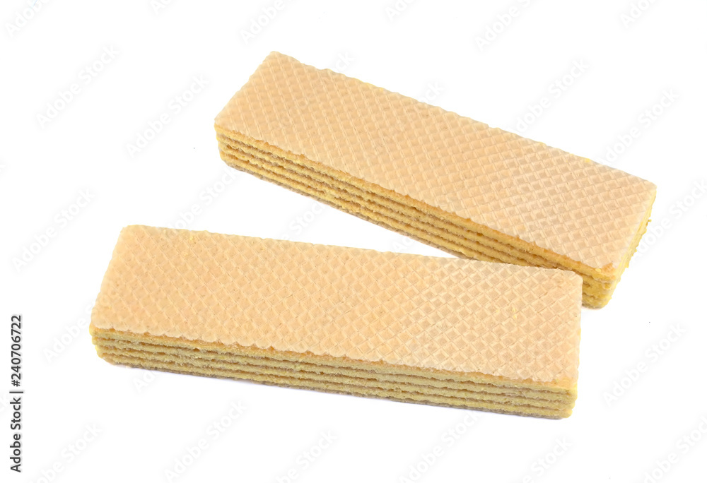 Wafers stick isolated on white background Wafers stick isolated on white background