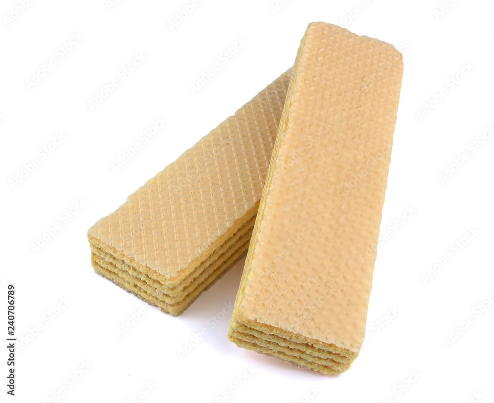 Wafers stick isolated on white background Wafers stick isolated on white background
