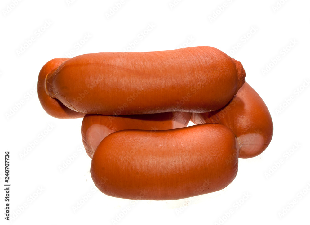 sausage isolated on white background sausage isolated on white background