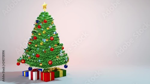 christmas tree on white background