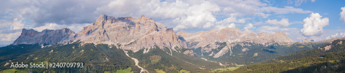 Dolomites, Italy. Amazing landscape at Fanes mountain range in summer