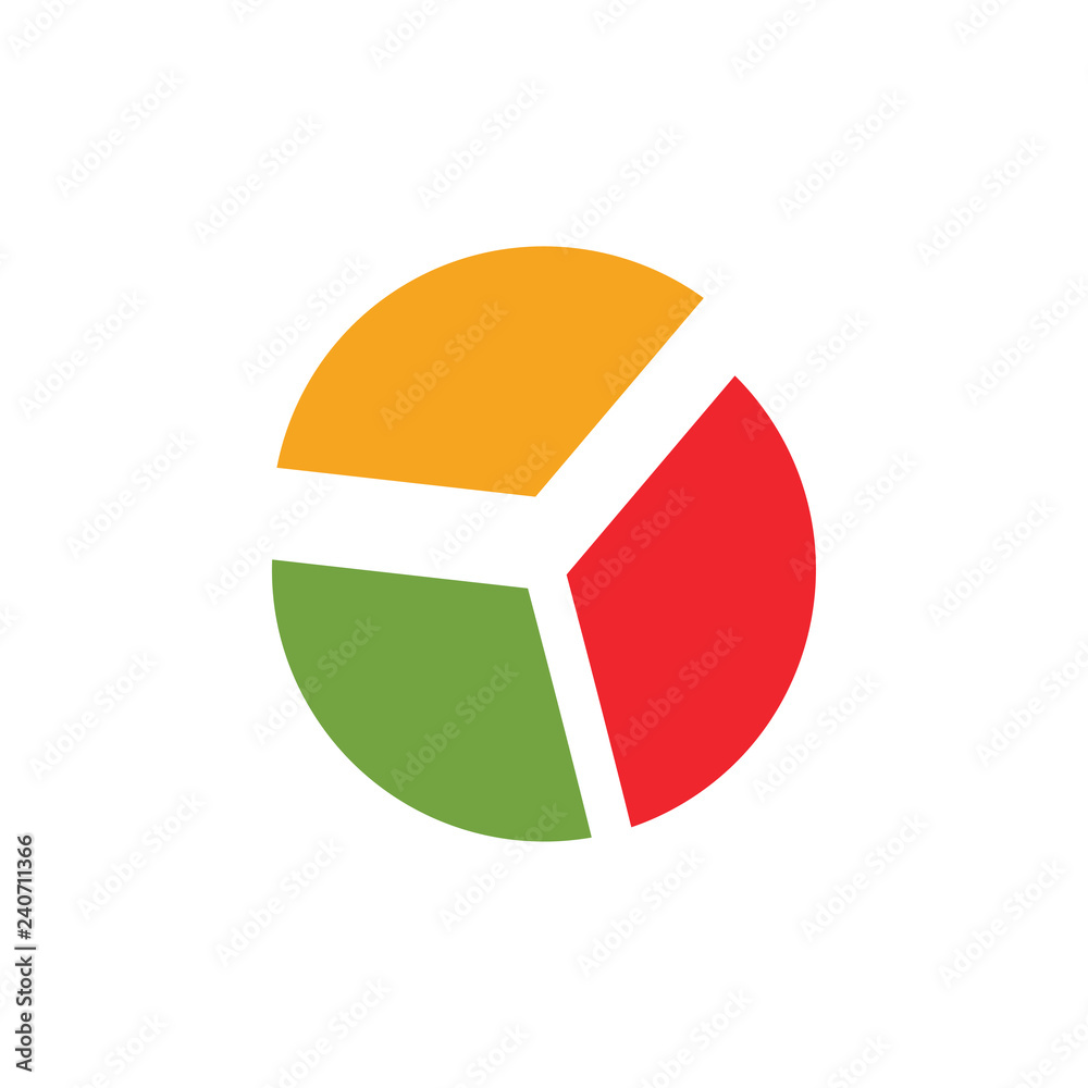 Pie chart graphic icon design template Pie chart graphic icon design template