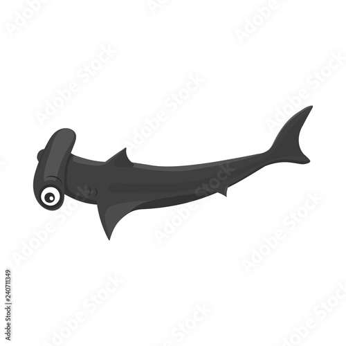 Vector illustration of sea and animal logo. Collection of sea and marine stock vector illustration.