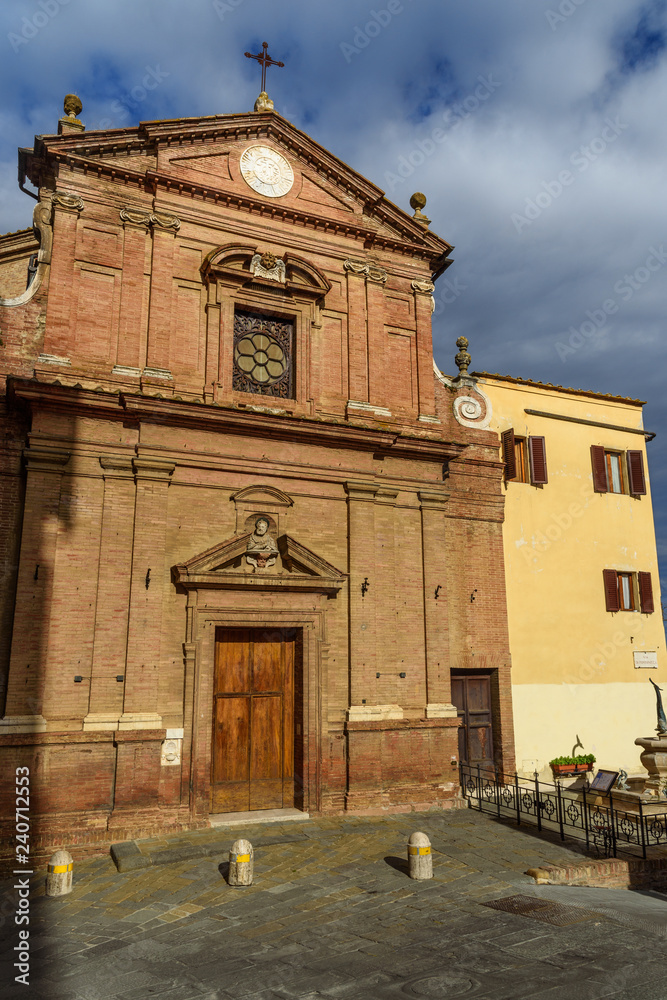 Chiesa di San Giuseppe is Roman church. Siena. Italy