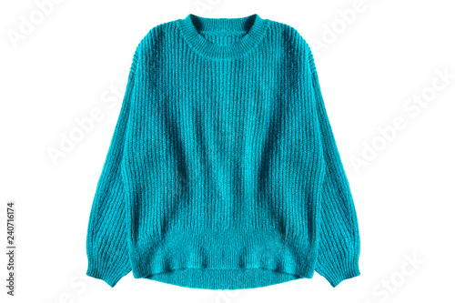 Blue sweater isolated
