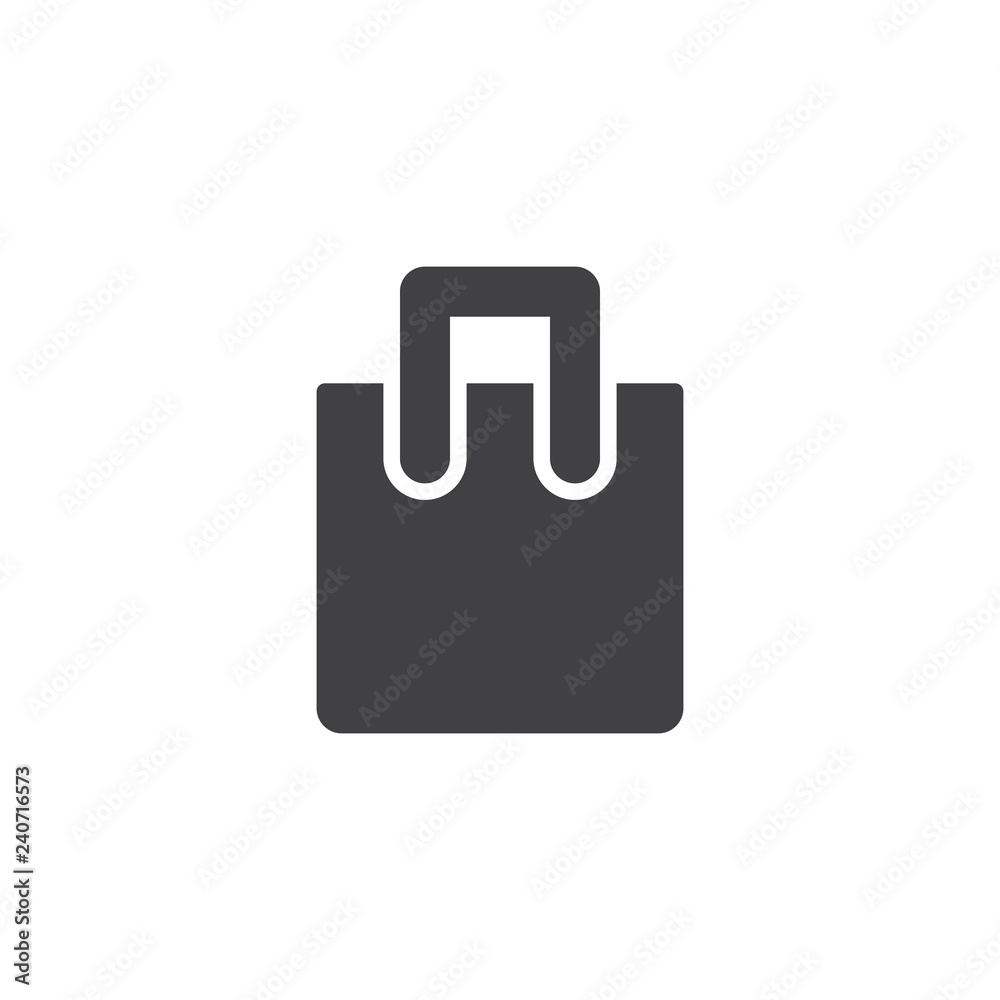 Shopping bag vector icon. filled flat sign for mobile concept and web design. Paper bag simple solid icon. Symbol, logo illustration. Pixel perfect vector graphics Shopping bag vector icon. filled flat sign for mobile concept and web design. Paper bag simple solid icon. Symbol, logo illustration. Pixel perfect vector graphics