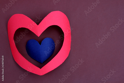 Heart shape on Valentine's Day.