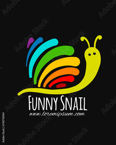 Funny snail for your design