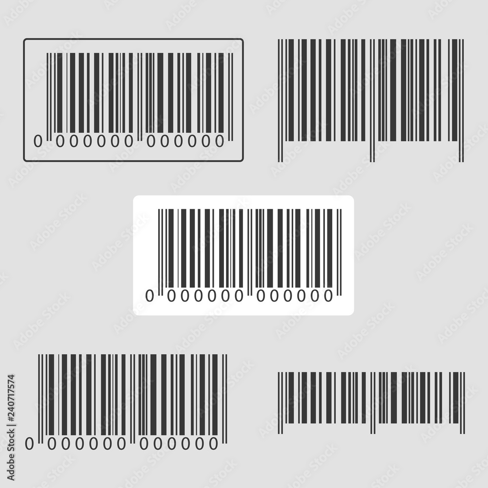 Barcode icon. A modern simple barcode. Internet concept of market trading. Cartoon clipart. Vector illustration. Barcode icon. A modern simple barcode. Internet concept of market trading. Cartoon clipart. Vector illustration.