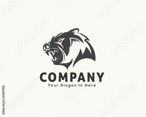 drawing art head roaring bear logo design inspiration